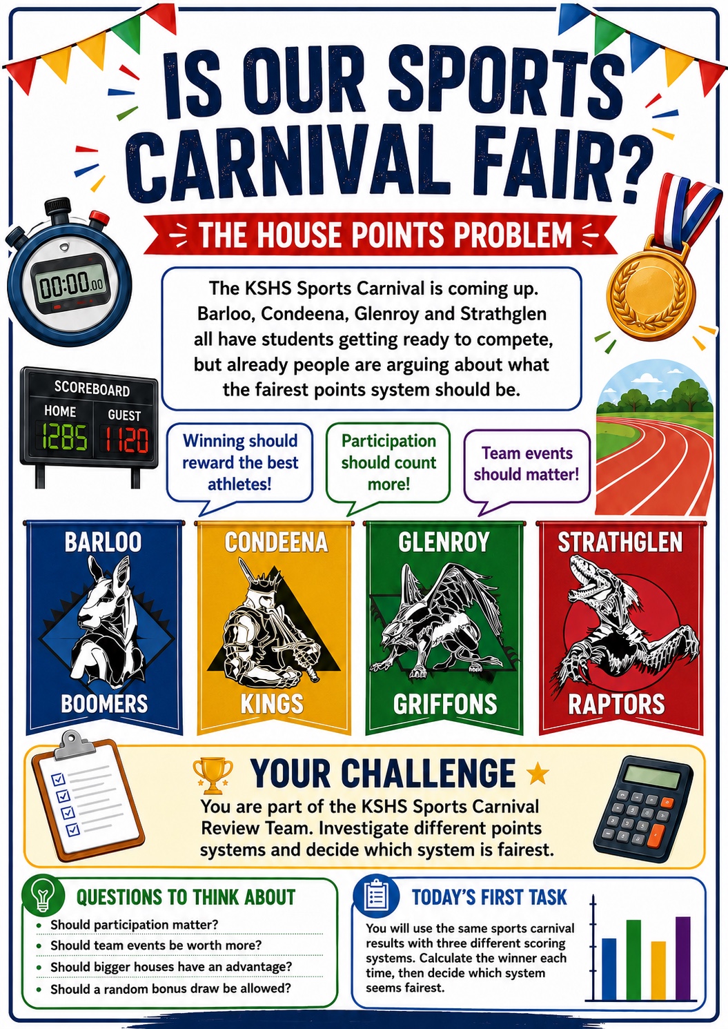 Sports Carnival House Points Problem